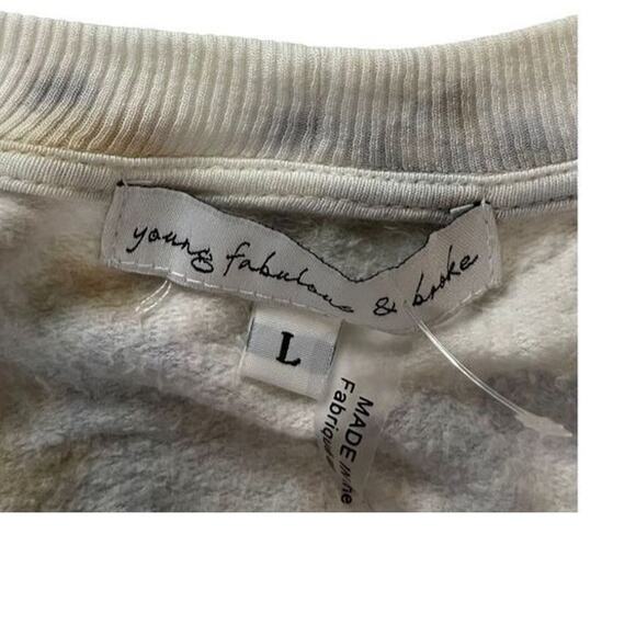 Young Fabulous & Brooke Pullover Tie Dye Long Sleeves Oversized Sweatshirt Large - Picture 9 of 11